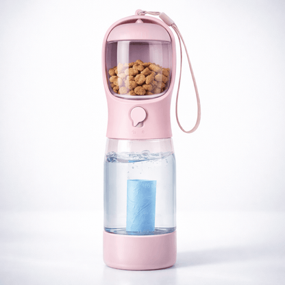 3 - in - 1 Portable Pet Water & Food Bottle - Gadget flow